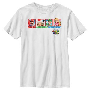 Boy's The Super Mario Bros. Movie Our Big Adventure Begins Now T-Shirt - 1 of 4