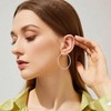 Sterling Silver Hoop Earrings, Lightweight for Women Fashionable, Simple and Trendy Styles, Low Allergy - 2 of 4