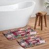 Deny Designs Burcu Korkmazyurek Summer Botanical Monogram Memory Foam Bath Mat - 4 of 4