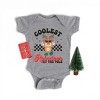 The Juniper Shop Coolest Reindeer In The Pole Baby Bodysuit - 18 Month - Heather Grey - 2 of 3