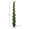 Racxily 7FT Spiral Topiary Trees, Artificial Outdoor Faux Boxwood Plants, Large Twisted Green Potted Trees for Garden Front Porch Decor, 1pc/set - 2 of 4