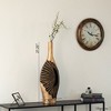 Uniquewise 27-Inch Fiberglass Vintage Farmhouse Floor Vase, Boho Wedding Centerpiece - Unique Black and Gold Rustic Design Tall Vase - 3 of 4