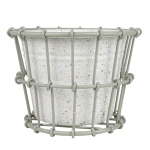 Mini 2-Piece Planter Gray Metal - Foreside Home & Garden - 1 of 4