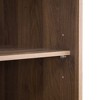 Maliang Tall Bedroom Armoire, Wardrobe Closet, Clothing Storage Cabinet with Hanging Rod, Barn Door, Drawers, Open Shelves - 3 of 4
