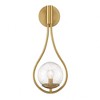 Savoy House Encino 1 - Light Wall Light in  Warm Brass - 2 of 4