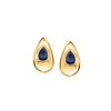 Ross-Simons 4.50 ct. t.w. Sapphire Teardrop Earrings in 18kt Gold Over Sterling - 3 of 4