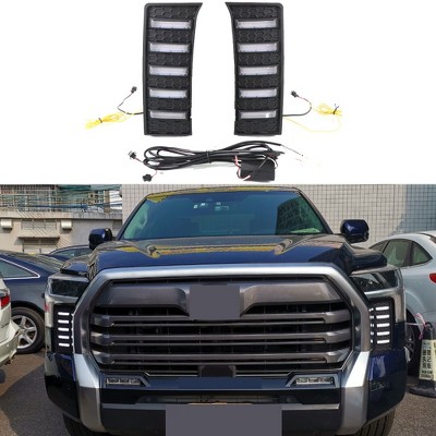 1 Pair LED Daytime Running Lights Compatible For 22-25, 12V Auto Front Bumper Turn Signal Warning Lights, DRL Turn Signal Lights