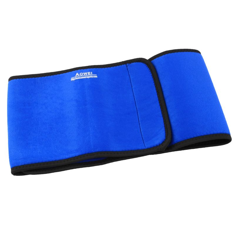 Unique Bargains Neoprene Yoga Adjustable Wrap Lower Back Waist Support Blue 1 Pc, 1 of 6