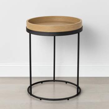 Wood & Steel Accent Side Table - Natural/Black - Hearth & Hand™ with Magnolia