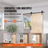 VEVOR Barn Door and Hardware Kit,36"x84" Wood Sliding Barn Door,Smoothly and Quietly,Barn Door Kit with 8-in-1 Floor Guide and Door Handle,Black&Wood - 3 of 4