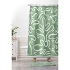 Deny Designs Alilscribble Abstract Shower Curtain Green - image 3 of 3