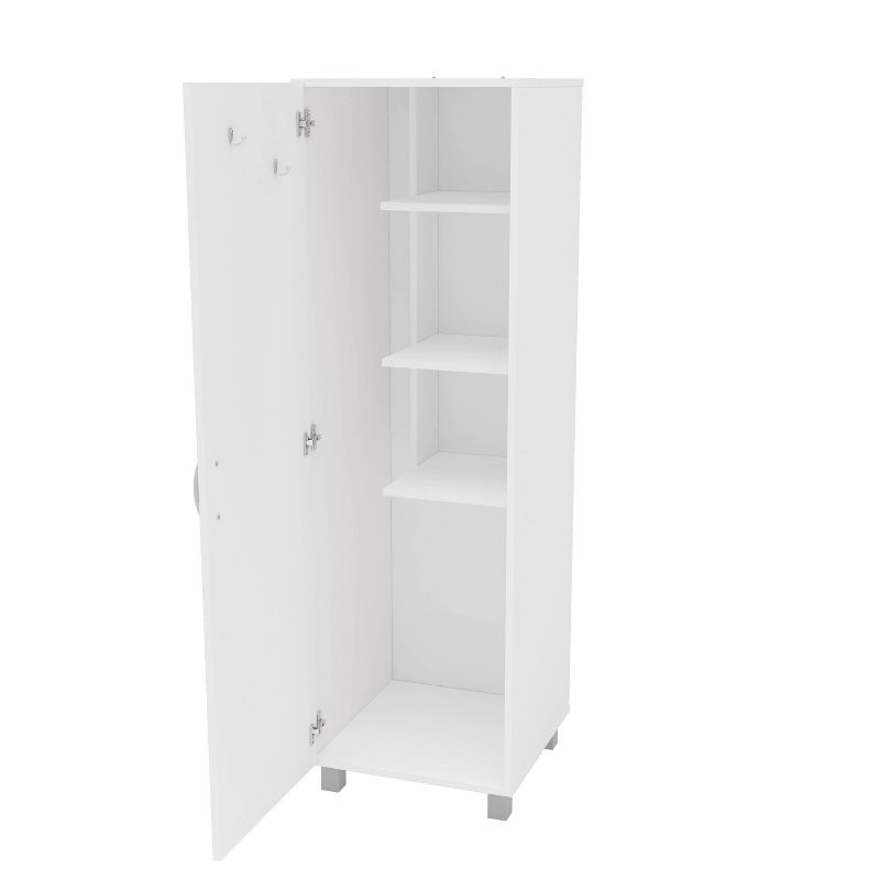 Paris 1 Door Storage Cabinet White - Polifurniture, 3 of 9