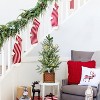 Gaomon 2 Ft Prelit Tabletop Mini Christmas Tree, Battery Operated Artificial Small Xmas Tree, Potted Snow Flocked Pine Tree - 2 of 4