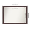 Amanti Art Grand Narrow Non-Beveled Framed Bathroom Vanity Wall Mirror - 3 of 4