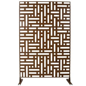 CAVINAS Matrix Metal Decorative Patio Screens, Outdoor & Indoor, Freestanding Decorative Privacy Screen for Deck Balcony Patio - 1 of 4