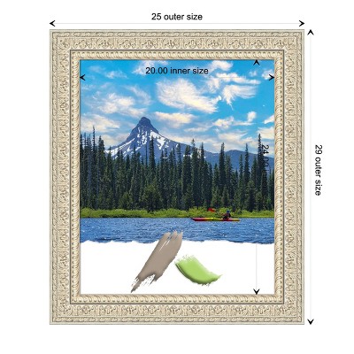 Fair Baroque Cream and Brown Wood Picture Frame