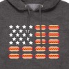 Men's - Instant Message - Hot Dog Flag Graphic Fleece Pullover Hoodie - 2 of 4