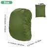 Unique Bargains Waterproof Backpack Rain Cover with A Carry Pouch for Hiking/Biking 1 Pc - 3 of 4