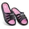 Collections Etc Lightweight Massaging Comfort Waterproof Slides - Helps Enhance Circulation in Feet for Indoor and Outdoor Use - 2 of 3