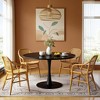 Hooseng Round Dining Table with MDF Table Top and Metal Base, Mid-Century Modern Dining Room Table for 2 - 4 Person - 2 of 4