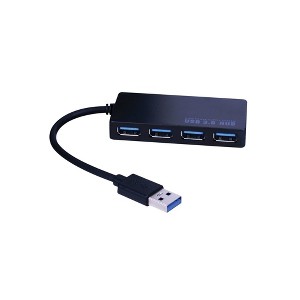 Monster JHIU0119 Just Hook It Up USB to Port Hub, Black - 1 of 1