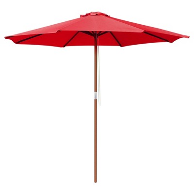 Yescom 9 Ft Wooden Pole Patio Umbrella