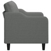 vidaXL 2-Seater Sofa Dark Gray 55.1 in. Fabric - 4 of 4