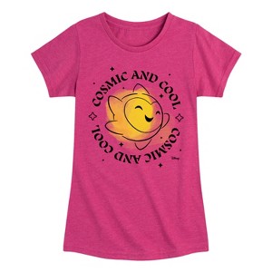 Girls' - Disney - Cosmic Cool Star Fitted Short Sleeve Graphic T-Shirt - 1 of 4
