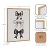 Kate & Laurel All Things Decor 16"x20" Gallery Coquette Preppy Retro Girly Black Bows Print by The Creative Bunch Studio Natural - 3 of 4