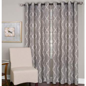 Medalia Room Darkening Geometric Window Curtain Panel - Elrene Home Fashions