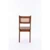 Rattan Leather Woven Strips Kitchen Dining chair,Living Room Side Chairs 18 Inch K/D set of 2 - 4 of 4