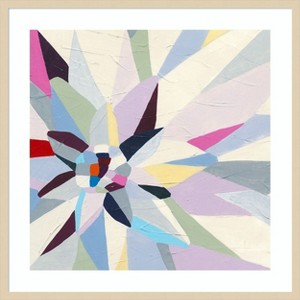 Amanti Art Geometric Dahlia I by June Erica Vess Wood Framed Wall Art Print - 1 of 4