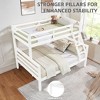 NicBex Bunk Bed with Thick Posts,Wood Bunk Bed Frame with Ladder and High Guardrail for Kids Teens Dorm Rooms - 4 of 4