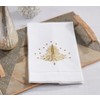 Saro Lifestyle Merry & Bright Embroidered Christmas Tree Guest Towel (Set of 4) - 3 of 3