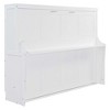 LOVMOR Murphy Bed with Hydraulic Lift, Desk Design & a built-in storage space for Bedroom, small apartments, studio rooms or multifunctional spaces - 4 of 4