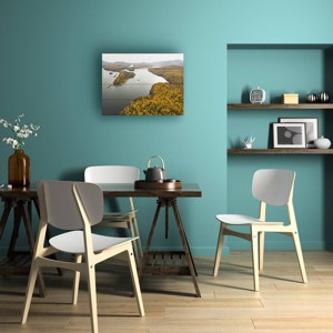 Trademark Fine Art GS Photo Autumn in The Adironacks Wood Slat Art - 1 of 4