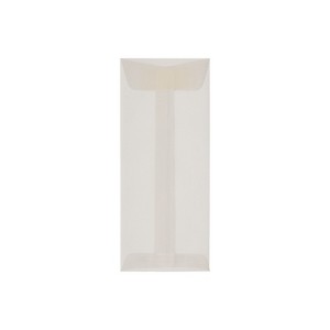 JAM Paper #10 Policy Business Translucent Vellum Envelopes 4.125 x 9.5 Clear 900828258I - 1 of 4