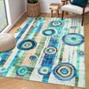 Modern Large 8x10 Machine Washable Colorful Rugs for Living Room Non Slip Backing Geometric Rug for Bedroom Decor Low Pile Thin Abstract Rug - 2 of 4