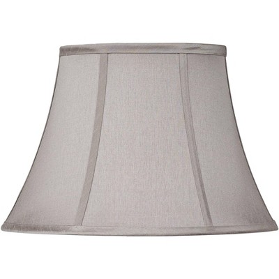 Brentwood Pewter Gray Medium Oval Lamp Shade 9" Wide and 7" Deep at Top x 15" Wide and 13" Deep at Botttom x 10.5" High (Spider) Replacement