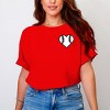 Mama Jersey Heart  - Womens Garment Dyed Tee - 3 of 3
