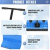 GustoWave Snow Shovel for Driveway, Heavy Duty Snow Removal Tool with Wheels - 4 of 4