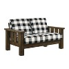 Jovie Gingham Rustic Loveseat - HOMES: Inside + Out - 4 of 4