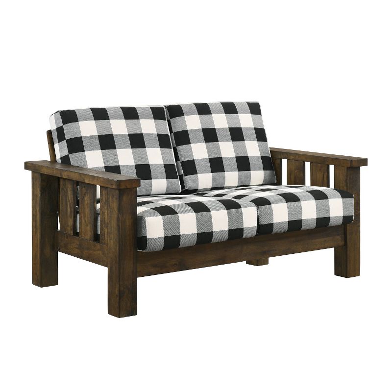 Jovie Gingham Rustic Loveseat - HOMES: Inside + Out, 5 of 9