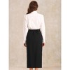 INSPIRE CHIC Women's High Waist Work Office Slit Maxi Pencil Skirts - 3 of 4
