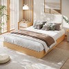 CuisinSmart Full Size Bed Frame, Modern Minimalist Wood Platform Bed without Headboard, Floor-Standing Bed Frame, Easy Assembly - 2 of 4