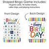 Big Dot of Happiness Cheerful Happy Birthday - Picture Bingo Cards and Markers - Birthday Party Bingo Game - Set of 18 - 3 of 4