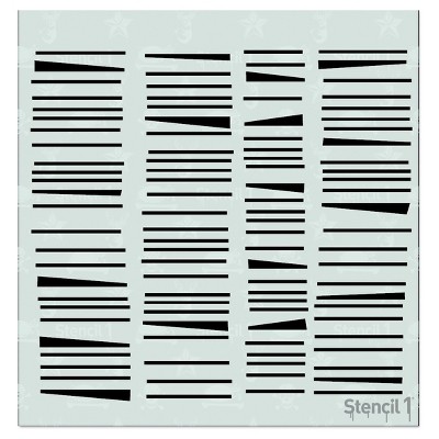 Stencil1 Thatched Repeating - Stencil 5.75" x 6"