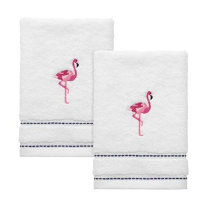 Izod Flamingo 2-Pack Fingertip Towel Set - 1 of 4