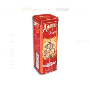 Amaretti Chiostro di Saronno Crunchy Amaretti Cookies Tower Tin 6.17 Oz. - 1 of 4