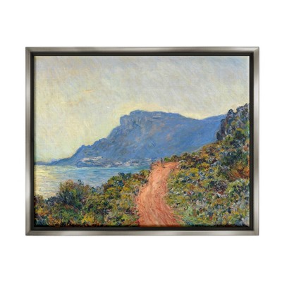 Stupell Industries Cliff Road Ocean Mountain Landscape Monet Classic Painting